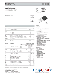 Datasheet FII40-06D manufacturer IXYS