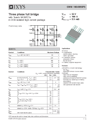 Datasheet GWM160-0055P3 manufacturer IXYS