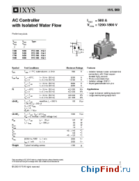 Datasheet HVL900-16IO1 manufacturer IXYS