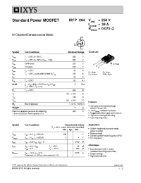 Datasheet IRFP264 manufacturer IXYS