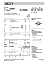 Datasheet IXFN44N50Q manufacturer IXYS