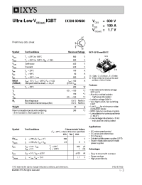 Datasheet IXGN60N60 manufacturer IXYS