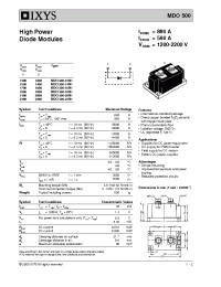 Datasheet MDO500-14N1 manufacturer IXYS