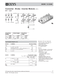 Datasheet MUBW15-12A6K manufacturer IXYS