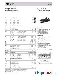 Datasheet VBO55-14NO7 manufacturer IXYS