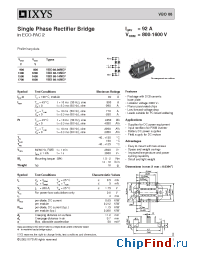 Datasheet VBO88-14NO7 manufacturer IXYS