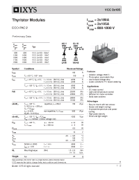 Datasheet VCC2X105 manufacturer IXYS