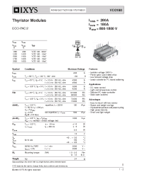 Datasheet VCO180-08IO7 manufacturer IXYS