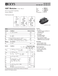 Datasheet VDI160-12P1 manufacturer IXYS