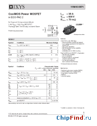 Datasheet VHM40-06P1 manufacturer IXYS