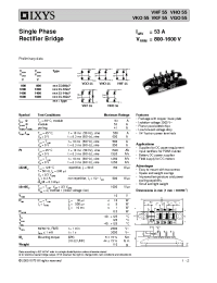 Datasheet VHO55-08IO7 manufacturer IXYS