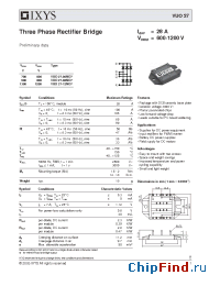 Datasheet VUO27-12NO7 manufacturer IXYS