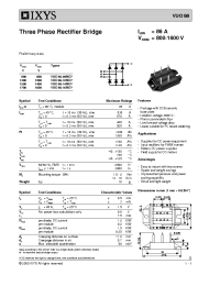 Datasheet VUO86-16NO7 manufacturer IXYS