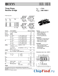Datasheet VVZ70-16IO7 manufacturer IXYS