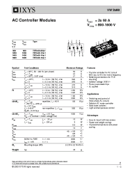 Datasheet VW2X60 manufacturer IXYS