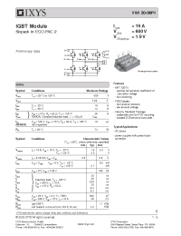 Datasheet VWI20-06P1 manufacturer IXYS