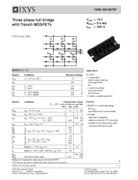 Datasheet VWM350-0075P manufacturer IXYS