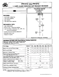 Datasheet FR151G manufacturer JGD