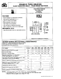 Datasheet KBJ606G manufacturer JGD