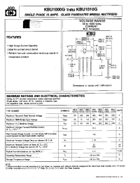 Datasheet KBU1000G manufacturer JGD