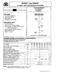 Datasheet SFR303 manufacturer JGD