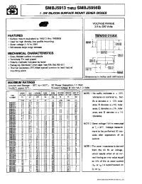 Datasheet SMBJ5917B manufacturer JGD