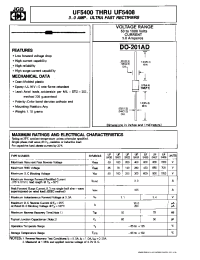 Datasheet UF5404 manufacturer JGD