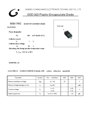 Datasheet B5817WS manufacturer Jiangsu