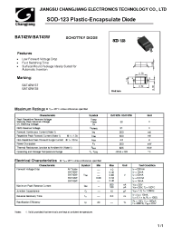 Datasheet BAT43W manufacturer Jiangsu