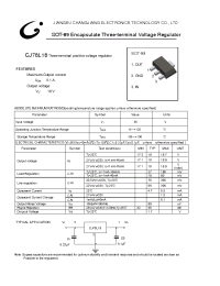 Datasheet CJ78L18-SOT-89 manufacturer Jiangsu