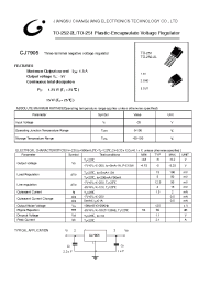 Datasheet CJ7905-TO-252 manufacturer Jiangsu