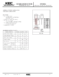 Datasheet 2N3904 manufacturer KEC