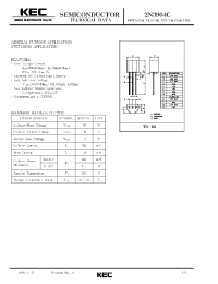 Datasheet 2N3904C manufacturer KEC