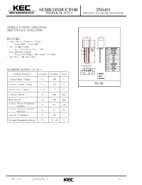 Datasheet 2N5401 manufacturer KEC