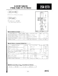 Datasheet 2SA1273 manufacturer KEC