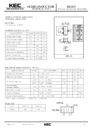 Datasheet BC817 manufacturer KEC