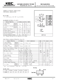 Datasheet BC850 manufacturer KEC