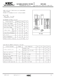 Datasheet BF420 manufacturer KEC