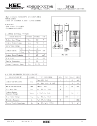 Datasheet BF421 manufacturer KEC
