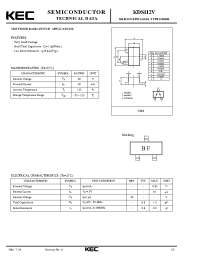 Datasheet KDS112V manufacturer KEC