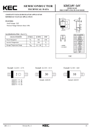 Datasheet KDZ3.6V manufacturer KEC