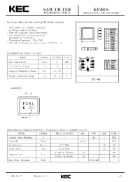 Datasheet KF281S manufacturer KEC