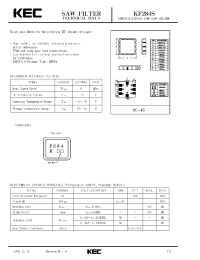 Datasheet KF284S manufacturer KEC