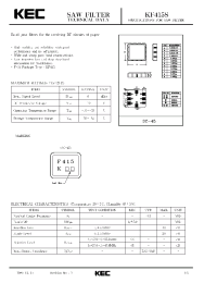 Datasheet KF415S manufacturer KEC