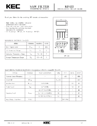 Datasheet KF422 manufacturer KEC