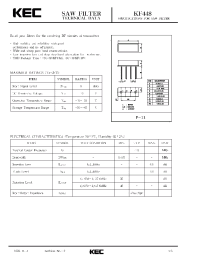 Datasheet KF448 manufacturer KEC