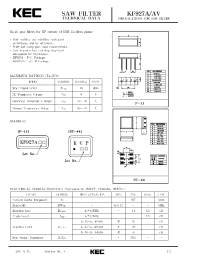 Datasheet KF927AV manufacturer KEC