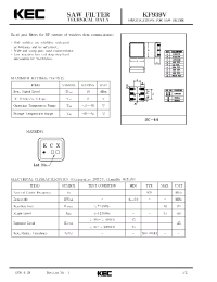 Datasheet KF939V manufacturer KEC