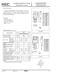Datasheet KHB2D0N60F manufacturer KEC