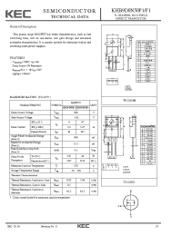 Datasheet KHB9D0N50F1 manufacturer KEC